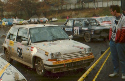 31. Nr.58. Eugeniusz Prażmo i Dariusz Palonka - Renault 5 GT Turbo, nr.31.Jan Hamera i Adam Balawajder - Łada 2105.