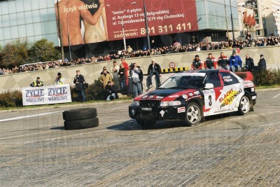 109. Sebastian Frycz i Jarosław Baran - Mitsubishi Lancer Evo V  (To zdjęcie w pełnej rozdzielczości możesz kupić na www.kwa-kwa.pl )