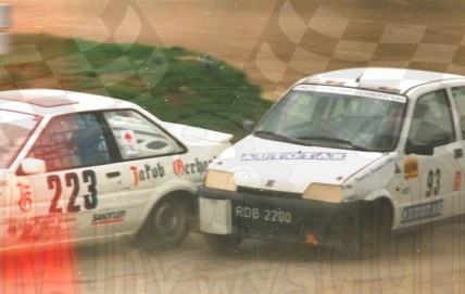 39. Nr.223.Adam Borowski - Toyota Corolla GT, nr.93.Tomasz Jeromin - Fiat Cinquecento   (To zdjęcie w pełnej rozdzielczości możesz kupić na www.kwa-kwa.pl )