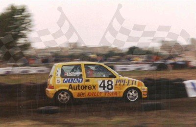 76. Jacek Sikora i Marek Kaczmarek - Fiat Cinquecento Sporting   (To zdjęcie w pełnej rozdzielczości możesz kupić na www.kwa-kwa.pl )