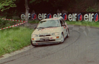 21. Andrzej Chojnacki i Piotr Namysłowski - Ford Escort Cosworth RS.   (To zdjęcie w pełnej rozdzielczości możesz kupić na www.kwa-kwa.pl )