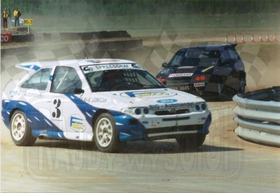 56. Nr.3.Bohdan Ludwiczak - Ford Escort Cosworth RS, nr.6.Adam Szyma - Nissan Sunny GTiR.   (To zdjęcie w pełnej rozdzielczości możesz kupić na www.kwa-kwa.pl )