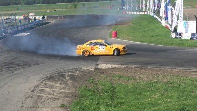38 Runda Drift Open 2018, pierwszy przejazd punktowany, Ivo Odi DRIFTteam, zawodnik - Iwo Odor, 17lat, licencja driftingowa Polish Drift Championship International Drift Federation
