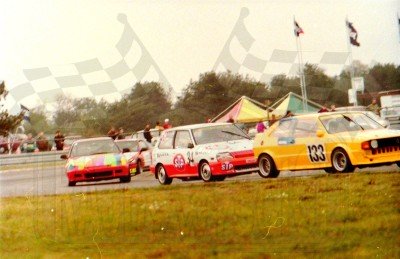 40. Nr.133.Marek Troszyński - VW Scirocco, nr.34.Wojciech Cołoszyński - Suzuki Swift GTi 16V, nr.31.Stanisław Fiedor - Honda Civic.