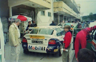 91. Ford Escort Cosworth RS Sławomira Szaflickiego.   (To zdjęcie w pełnej rozdzielczości możesz kupić na www.kwa-kwa.pl )