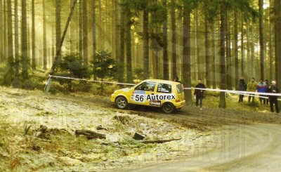 78. Jacek Sikora i Marek Kaczmarek - Fiat Cinquecento Sporting.   (To zdjęcie w pełnej rozdzielczości możesz kupić na www.kwa-kwa.pl )