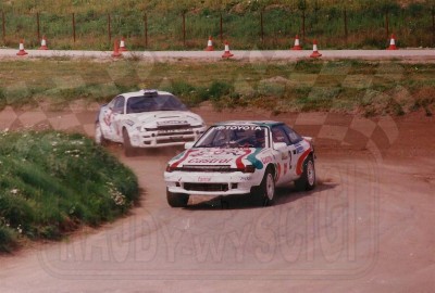 107. Nr.2.Adam Polak, nr.1.Leszek Kuzaj - Toyoty Celica GT4.   (To zdjęcie w pełnej rozdzielczości możesz kupić na www.kwa-kwa.pl )