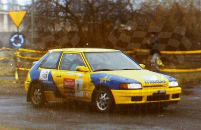 26. Marek Sadowski i K.Koński - Mazda Familia 323 GTX.   (To zdjęcie w pełnej rozdzielczości możesz kupić na www.kwa-kwa.pl )