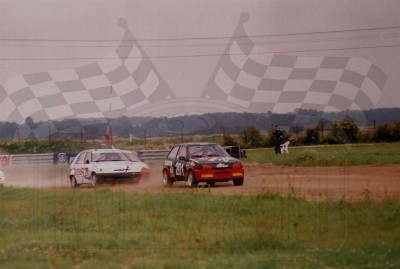 94. Nr.201.Robert Polak - Ford Fiesta XR2i, nr.205.Janusz Siniarski - Skoda Felicia.   (To zdjęcie w pełnej rozdzielczości możesz kupić na www.kwa-kwa.pl )