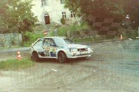 151. Peter Castellitz i Andreas Steuer - Mazda 323 Turbo 4wd.   (To zdjęcie w pełnej rozdzielczości możesz kupić na www.kwa-kwa.pl )