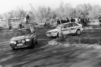 20. Nr.51.Pirkka Syvanoro i Arto Tenhunen - Fiat Uno Turbo, nr.50.Timo Kuivinen i Stanisław Kozłowski - Mazda 323 4wd.