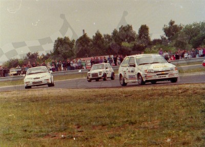 11. Nr.142.Jerzy Dyszy - Ford Fiesta XR2i, nr.157.Tomasz Dąbrowski - Ford Sierra Cosworth RS, nr.102.Zbigniew Szwagierczak - Fiat 126 Honda.