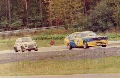 73. Nr.154.Krzysztof Gałecki - Audi coupe Quattro M3, nr.102.Zbigniew Szwagierczak - Fiat 126 Honda.   (To zdjęcie w pełnej rozdzielczości możesz kupić na www.kwa-kwa.pl )