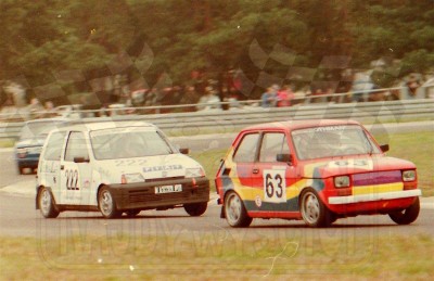 27. Nr.63.Waldemar Mrówczyński - Polski Fiat 126p, nr.222.Ryszard Piątek - Fiat Cinquecento.   (To zdjęcie w pełnej rozdzielczości możesz kupić na www.kwa-kwa.pl )