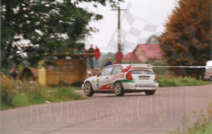 2. Robert Gryczyński i Tadeusz Burkacki - Toyota Corolla WRC   (To zdjęcie w pełnej rozdzielczości możesz kupić na www.kwa-kwa.pl )