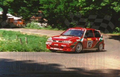 23. Nikolai Burkart i Regine Rausch - Nissan Sunny GTi.   (To zdjęcie w pełnej rozdzielczości możesz kupić na www.kwa-kwa.pl )