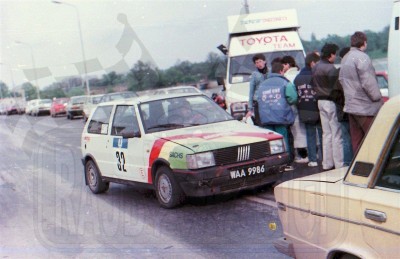 8. Fiat Uno Turbo załogi Jerzy Dyszy i Zbigniew Atłowski.   (To zdjęcie w pełnej rozdzielczości możesz kupić na www.kwa-kwa.pl )