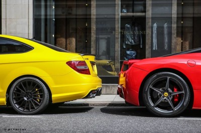 Ferrari 458 Italia Mercedes c63 amg