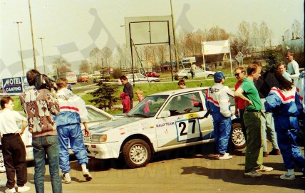 3. Mazda 323 Turbo 4wd załogi Małgorzata Zemlińska i Janusz Trzop.   (To zdjęcie w pełnej rozdzielczości możesz kupić na www.kwa-kwa.pl )