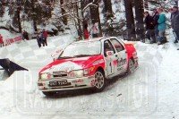 42. Marian Bublewicz i Ryszard Żyszkowski - Ford Sierra Saphire Cosworth.   (To zdjęcie w pełnej rozdzielczości możesz kupić na www.kwa-kwa.pl )
