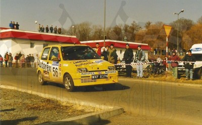 93. Jacek Sikora i Marek Kaczmarek - Fiat Cinquecento Sporting.   (To zdjęcie w pełnej rozdzielczości możesz kupić na www.kwa-kwa.pl )