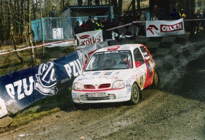 36. Grzegorz Sieklucki i Bartosz Foltynowicz - Nissan Micra  (To zdjęcie w pełnej rozdzielczości możesz kupić na www.kwa-kwa.pl )