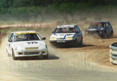 52. Nr.225.Marcin Laskowski - Citroen Ax, nr.205.Janusz Siniarski - Skoda Felicia, nr.206.Tomasz Cichocki - VW Golf.   (To zdjęcie w pełnej rozdzielczości możesz kupić na www.kwa-kwa.pl )