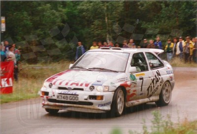 38. Jerzy Wierzbołowski i Bogusław Lepiarz - Ford Escort Cosworth RS.    (To zdjęcie w pełnej rozdzielczości możesz kupić na www.kwa-kwa.pl )