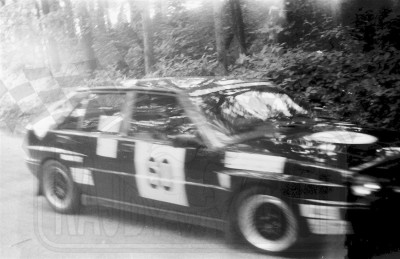 46. Robert Zaremba i Karol Chwaleba - Lancia Delta HF Integrale.   (To zdjęcie w pełnej rozdzielczości możesz kupić na www.kwa-kwa.pl )