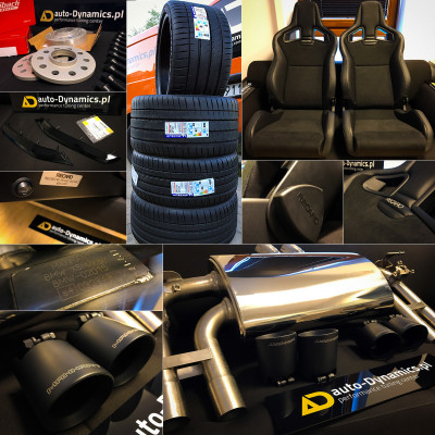 ✅ Układ Wydechowy MANHART ➡ BMW X5M [F85] ✅ Sportowe Fotele Sportster CS RECARO ➡ BMW M3 [E46] ✅ Dystanse Poszerzające + Śruby EIBACH BMC ➡ BMW X1 xDrive25i [F48] ✅ Opony Pilot Sport 4S MICHELIN ➡ Porsche 911 Turbo S [991.1] ✅ Listwy Akcentowe Zderzaka Przedniego (Czarny Połysk) OEM BMW ➡ BMW X5 M50d [F15] 

