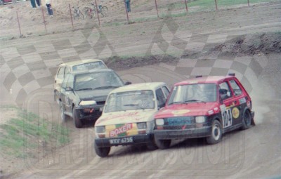 28. Nr.104.Józef Woźniak, nr.113.Tomasz Gryc, nr.108.Andrzej Stachurski - Polskie Fiaty 126p, Piotr Granica - Suzuki Swift GTi 16V