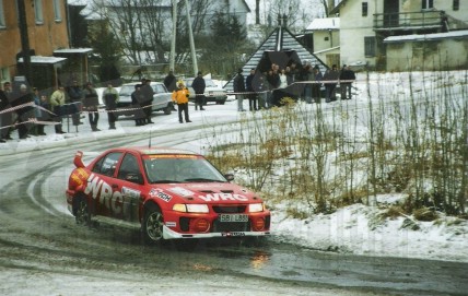 2. Sebastian Frycz i Jarosław Gieras - Mitsubishi Lancer Evo V  (To zdjęcie w pełnej rozdzielczości możesz kupić na www.kwa-kwa.pl )