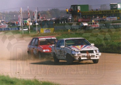 62. Tomasz Cichocki - Toyota Corolla GT i Janusz Siniarski - Skoda Felicia.   (To zdjęcie w pełnej rozdzielczości możesz kupić na www.kwa-kwa.pl )