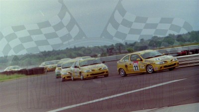 13. Nr.11.Maciej Ptak, nr.21.Zbigniew Szwagierczak - Renaulty Megane coupe.   (To zdjęcie w pełnej rozdzielczości możesz kupić na www.kwa-kwa.pl )