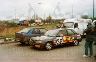 9. Jacek Jerschina i Andrzej Białowąs - Peugeot 309 GTi 16V.   (To zdjęcie w pełnej rozdzielczości możesz kupić na www.kwa-kwa.pl )