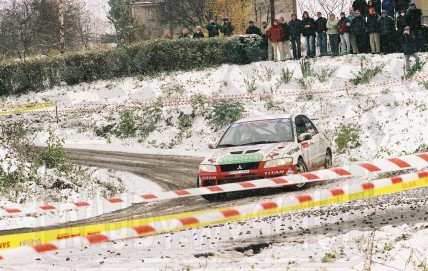 4. Zbigniew Gabryś i Łukasz Kurzeja - Mitsubishi Lancer Evo VI  (To zdjęcie w pełnej rozdzielczości możesz kupić na www.kwa-kwa.pl )