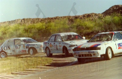 57. Adam Polak - Toyota Celica GT4, Andrzej Kalitowicz - Mitsubishi Lancer Evo III i Mariusz Stec - Mitsubishi Galant VR4.    (To zdjęcie w pełnej rozdzielczości możesz kupić na www.kwa-kwa.pl )