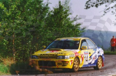 12. Bartłomiej Baniowski i Grzegorz Gajoch - Subaru Impreza WRX.   (To zdjęcie w pełnej rozdzielczości możesz kupić na www.kwa-kwa.pl )