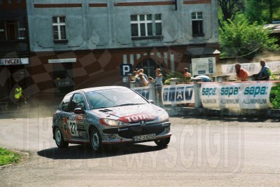 22. Dariusz Poloński i Grzegorz Dobosz - Peugeot 206 XS  (To zdjęcie w pełnej rozdzielczości możesz kupić na www.kwa-kwa.pl )