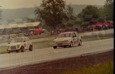 52. Nr.102.Zbigniew Szwagierczak - Fiat 126 Honda, nr.130.Andrzej Dziurka - Ford Fiesta XR2i.   (To zdjęcie w pełnej rozdzielczości możesz kupić na www.kwa-kwa.pl )