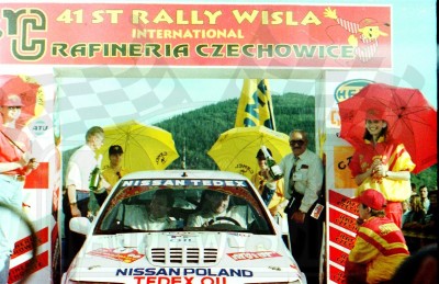 53. Robert Herba i Artur Skorupa - Nissan Sunny GTiR.   (To zdjęcie w pełnej rozdzielczości możesz kupić na www.kwa-kwa.pl )