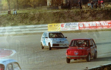 6. Arkadiusz Leszek - Polski Fiat 126p, Tomasz Carzasty - Fiat Cinquecento     (To zdjęcie w pełnej rozdzielczości możesz kupić na www.kwa-kwa.pl )