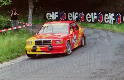 29. Peter Rumpfkeil i Gunter Jarecki - Mercedes Benz 190E 2,3-16.   (To zdjęcie w pełnej rozdzielczości możesz kupić na www.kwa-kwa.pl )