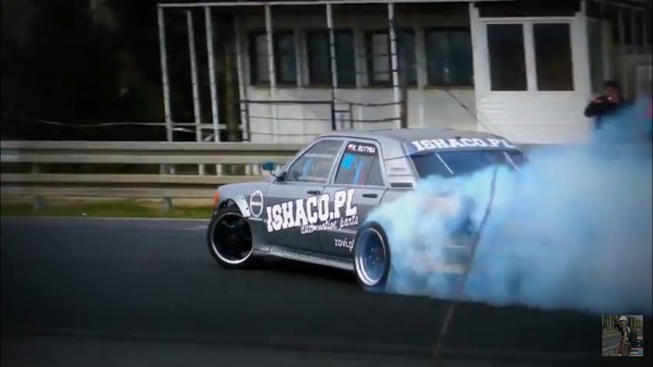 Drift Mercedes 190 v8 5.5 550KM/730Nm AMG Kajetan Rutyna NET-KAM