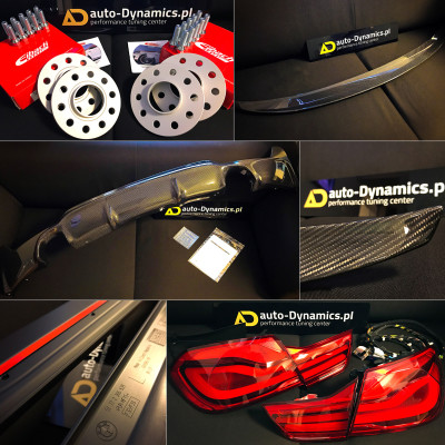 ✅ Karbonowy Dyfuzor Zderzaka Tylnego 3DDESIGN ➡ BMW Serii 4 [F32] ✅ Dystanse Poszerzające + Śruby EIBACH ➡ BMW Serii 3 [F30] ✅ Karbonowy Spoiler Pokrywy Maski Bagażnika BMW M PERFORMANCE ➡ BMW Serii 4 [F32] ✅ Listwy Progowe – Progi BMW M Performance ➡ BMW Serii 4 [F32] ✅ Lampy LCI + wiązka [Retrofit KIT] OEM BMW ➡ BMW Serii 4 [F32] 