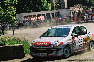 64. Dariusz Poloński i Grzegorz Dobosz - Peugeot 206 XS  (To zdjęcie w pełnej rozdzielczości możesz kupić na www.kwa-kwa.pl )