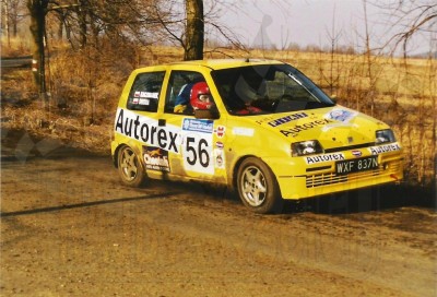 89. Jacek Sikora i Marek Kaczmarek - Fiat Cinquecento Sporting.   (To zdjęcie w pełnej rozdzielczości możesz kupić na www.kwa-kwa.pl )