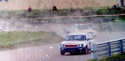 109. Nr.10.Stanisław Ambroszkiewicz - Mazda 323 Turbo, nr.12.Krzysztof Studziński - Mitsubishi Galant   (To zdjęcie w pełnej rozdzielczości możesz kupić na www.kwa-kwa.pl )