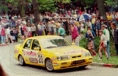 60. Cezary Fuchs i Mirosław Skrobotowicz - Ford Sierra Saphire Cosworth RS.   (To zdjęcie w pełnej rozdzielczości możesz kupić na www.kwa-kwa.pl )