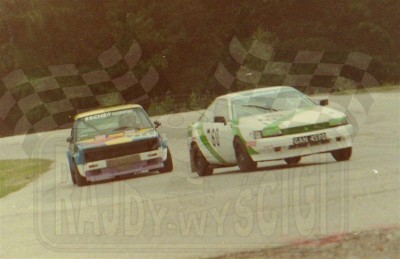 73. Nr.60.Andrzej Stachowiak - Toyota Celica ST, nr.59.Piotr Bocheński - Fiat 131 Mirafiori.   (To zdjęcie w pełnej rozdzielczości możesz kupić na www.kwa-kwa.pl )